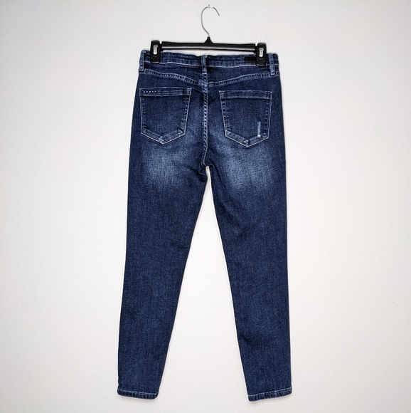 BlankNYC Crybaby High Rise Slim Distressed Denim Jeans Size 28 - Picture 5 of 9